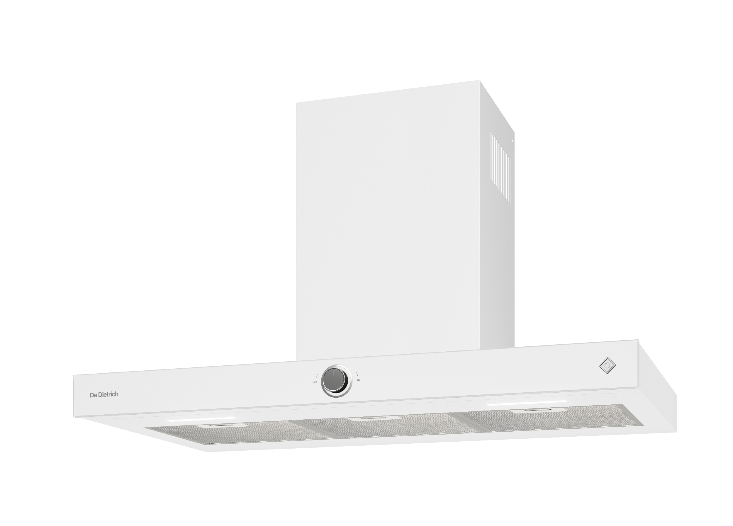 Barevné provedení Eternal White odsavače par De Dietrich DHB4934W